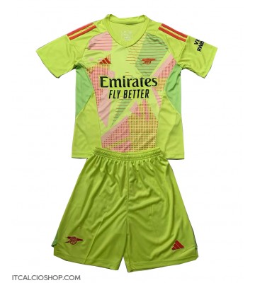 Arsenal Portiere Prima Maglia Bambino 2024-25 Manica Corta (+ Pantaloni corti)